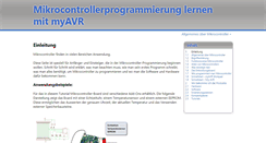 Desktop Screenshot of einsteiger.myavr.de