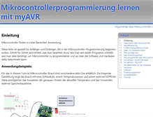 Tablet Screenshot of einsteiger.myavr.de